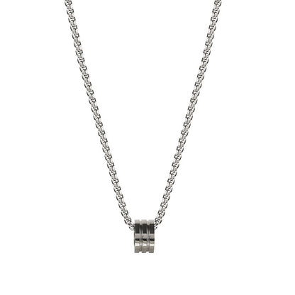 Drum 2line Cube Neckless