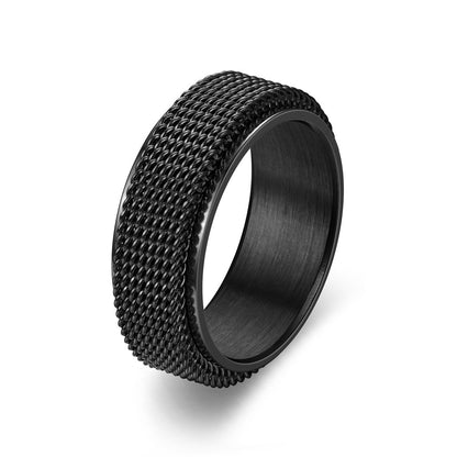 Chain Mail Premium Ring Black, Silver, Gold and Rose Gold