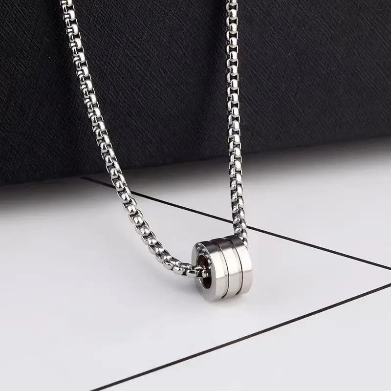 Drum 2line Cube Neckless