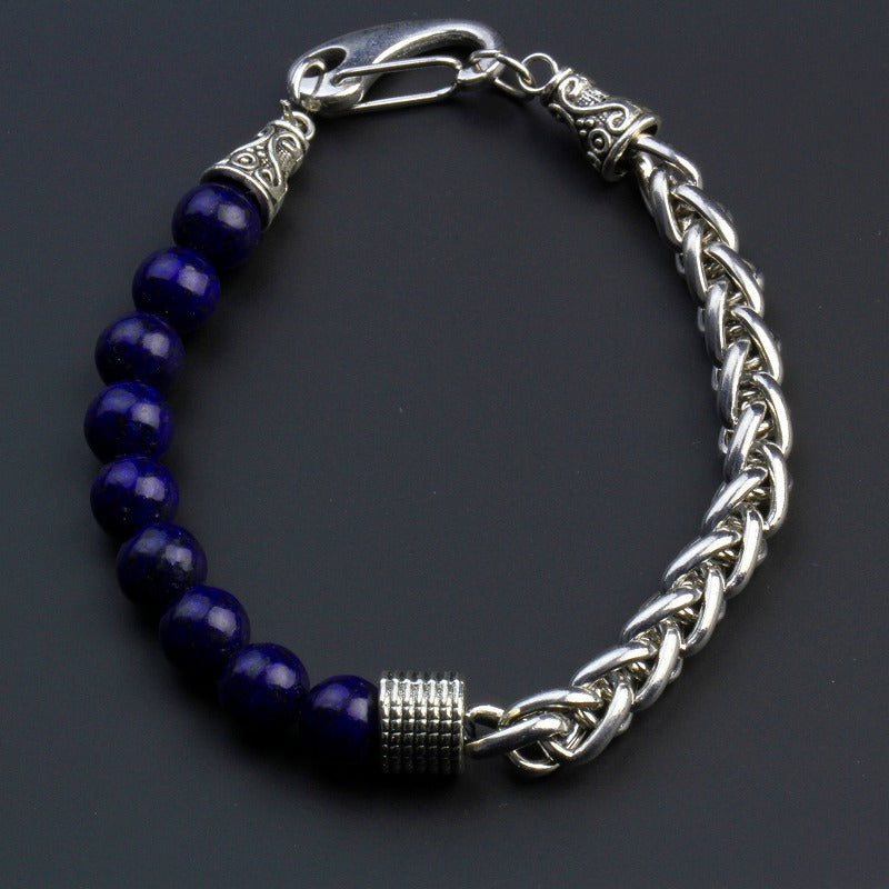 HALF CHAIN & HALF STONE 10 COLOR BRACELET