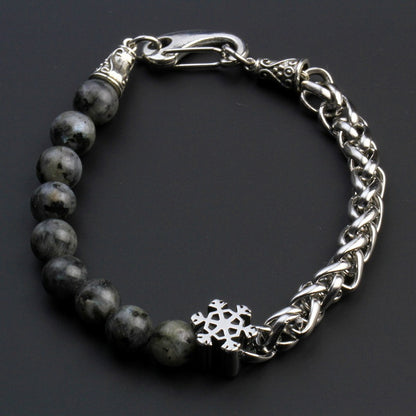 HALF CHAIN & HALF STONE 10 COLOR BRACELET