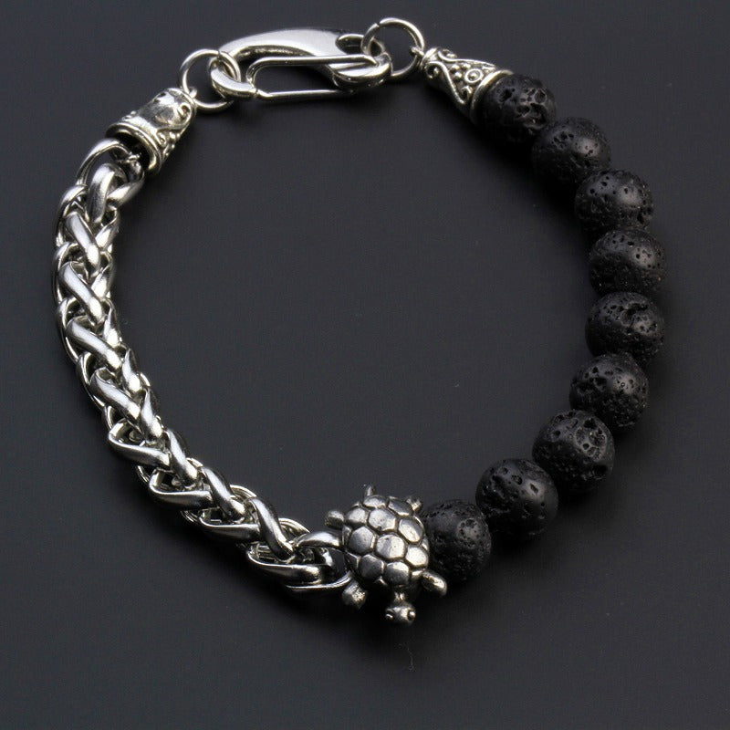 HALF CHAIN & HALF STONE 10 COLOR BRACELET